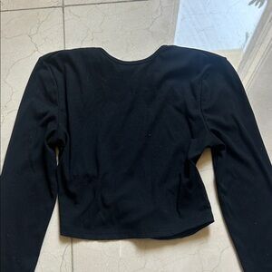 Chic Black Long Sleeve Women's Blouse